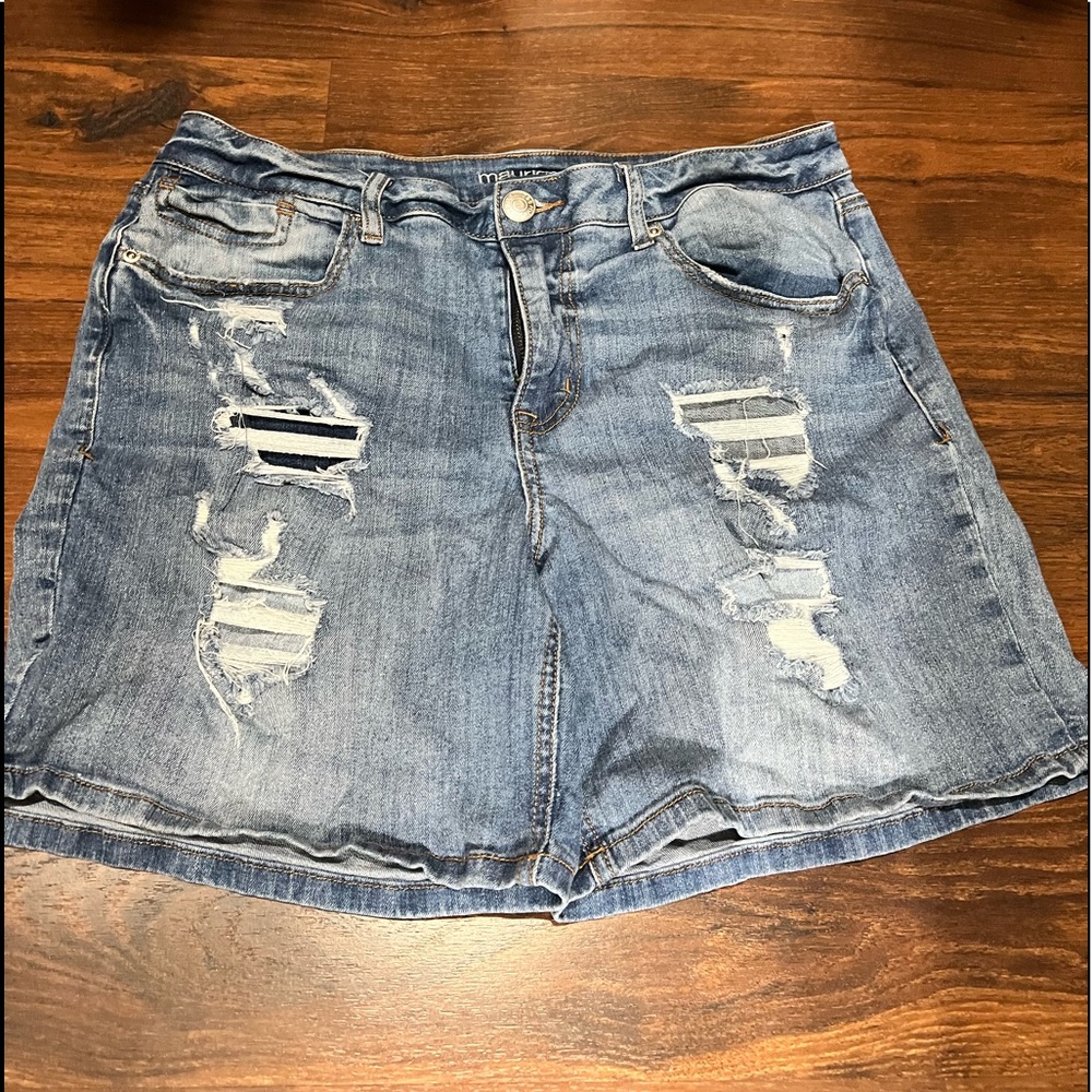 Maurices Distressed Shorts